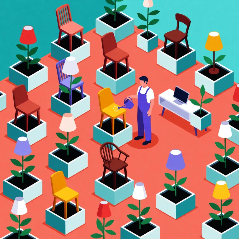 Vector Flat Design Illustration, Wide Isometric View Of An E...