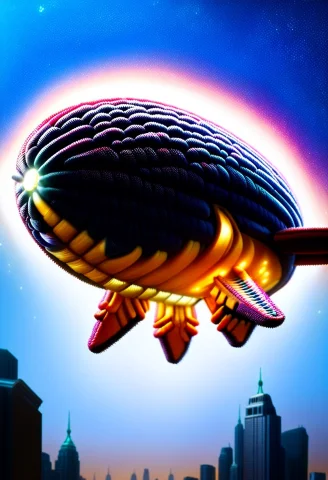 Surreal Digital Art, An Extraterrestrial Ufo Flying Saucer S... — SDXL AI Prompt: Surreal digital art, an extraterrestrial UFO flying saucer shaped perfectly like...