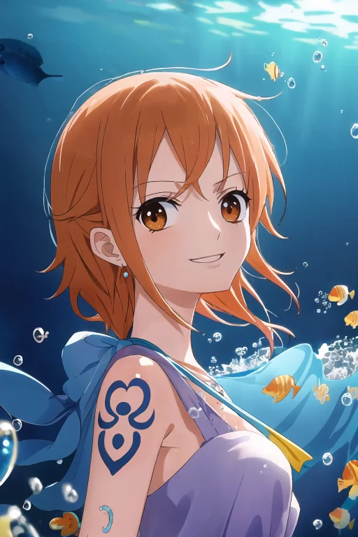 Mksks, Nami, Very Detailed Background1.0, Highly Detailed Ba...