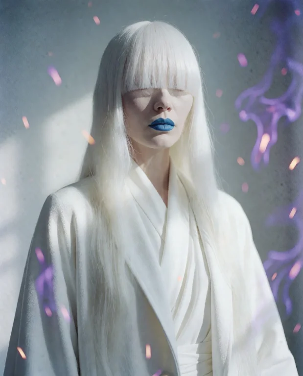 Cinematic Photo Of An Skswoman. A Pale-skinned Woman With Lo...
