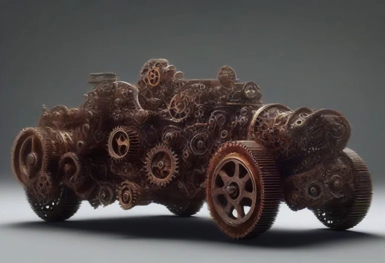 Car Made Of Roast Gears,