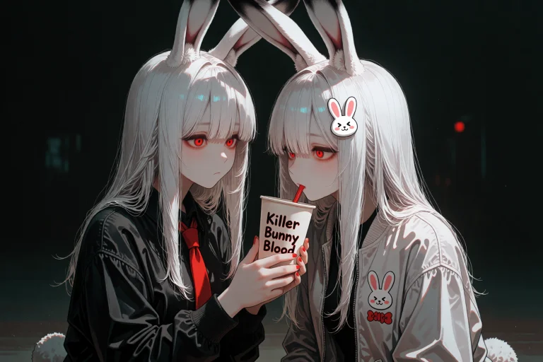 Df5tyle, Full Body View, Df3mma, 1girl, White Long Hair, Lon...