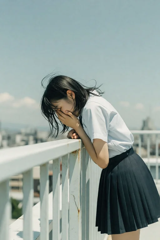 Highleveldescriptiona Cinematic, Over-exposed Film Photograp...