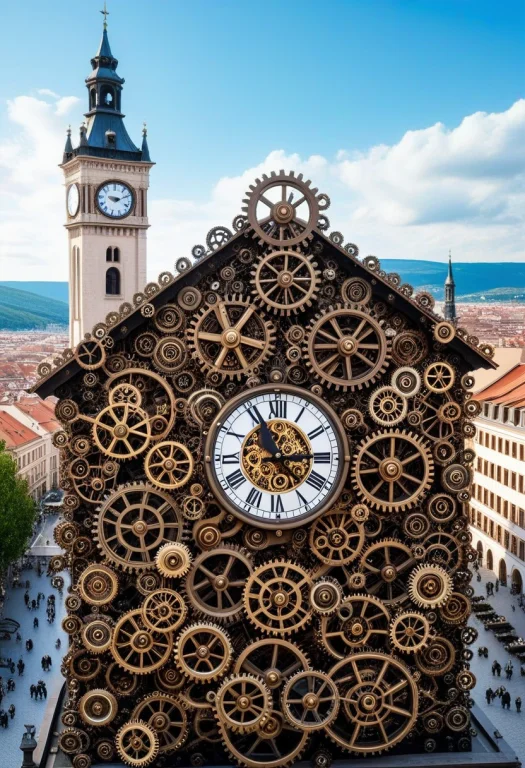Masterpiece, Best Quality, Absurdres, No Humans, Clock Tower...