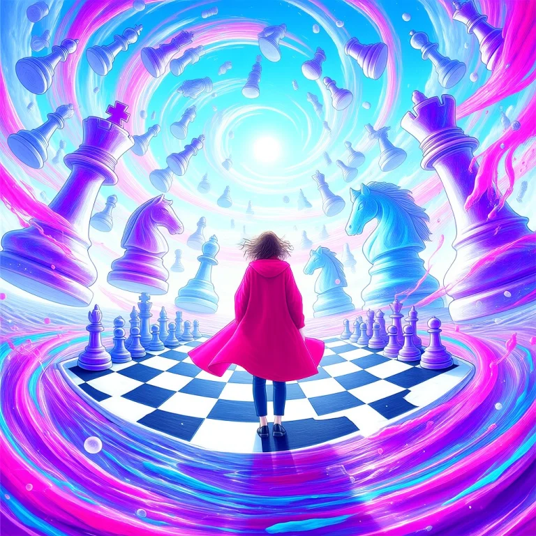 A Digital Fantasy Illustration Depicting A Surreal, Dreamlik...