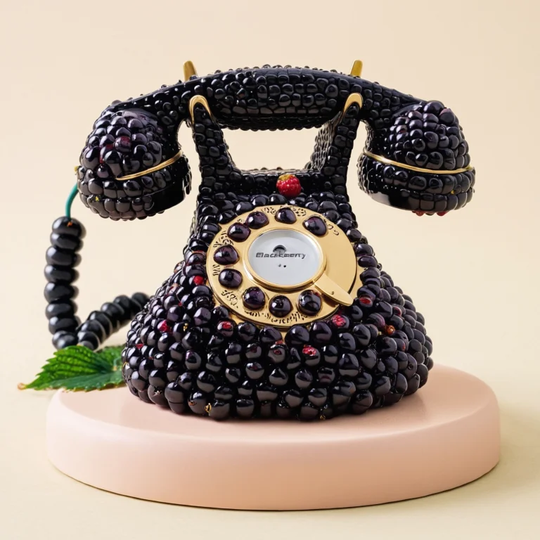 Blackberryworld, A Vintage Rotary Telephone Constructed Enti...