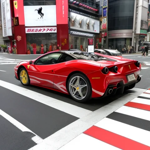 Car On The Street Of Cross Intersection Shibuya Tokyo, Above... — Stable Diffusion AI Prompt: car on the street of cross intersection shibuya tokyo, above, extra detailed,