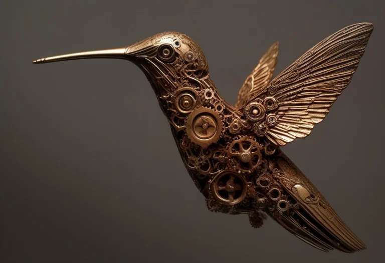 Gearstyle, Hummingbird1.3, Hovering, Wings Made Of Thin Spin...