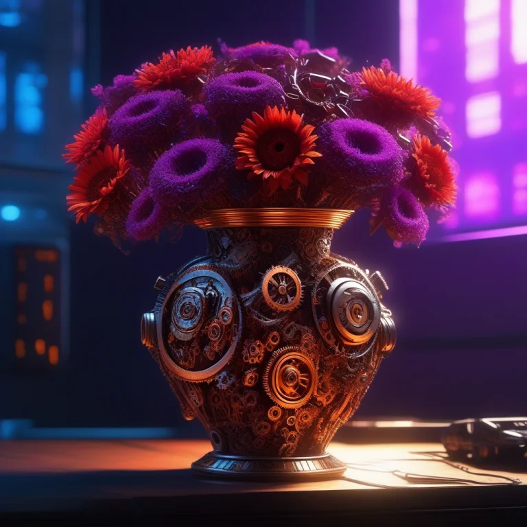A Cinematic, Highly Detailed Cyberpunk Scene. A Dynamic Soft...