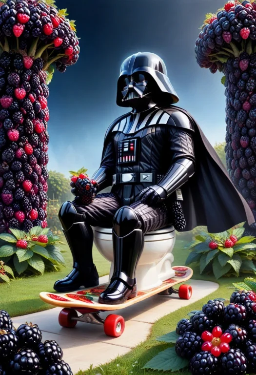 Blackberryworld, Everything Made Out Of Berries, Cool Garden...
