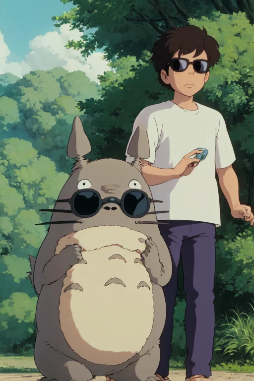 Ghibli Style, Tonari No Totoro, Sunglasses,