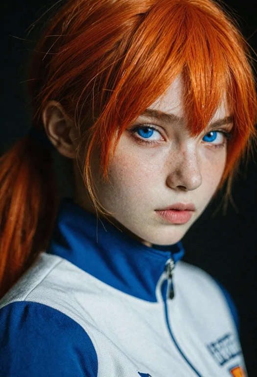 Misty From Pokemon, 1girl, Solo, Orange Hair In A Side Ponyt...