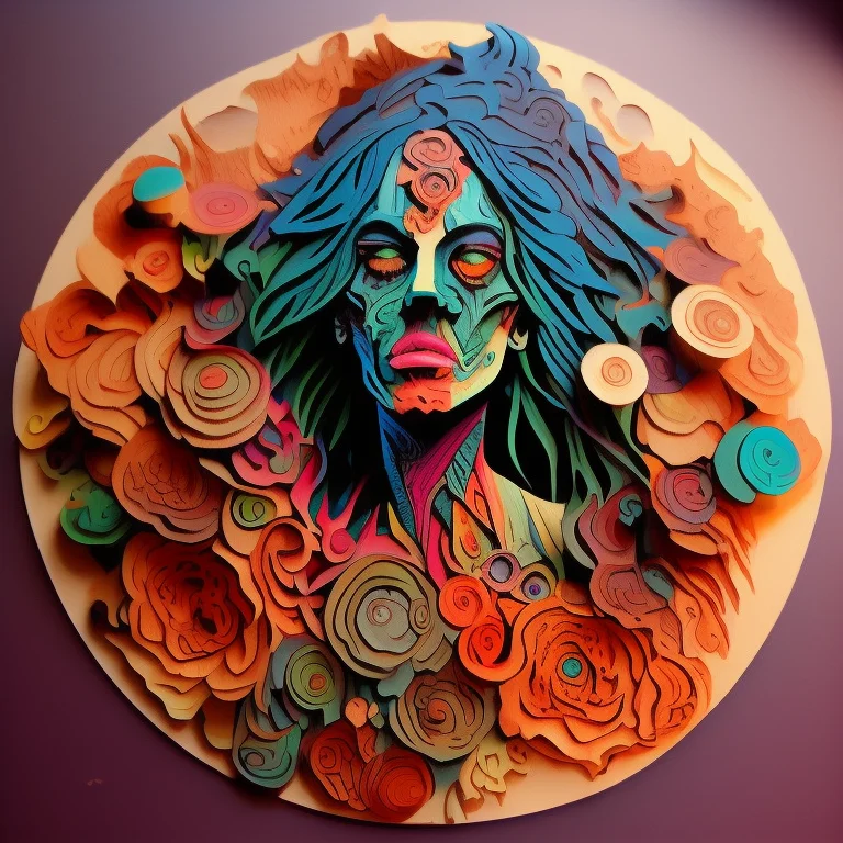 Wooditize An Alien, In Hippie Clothing, 60s Fashion, Mandala...