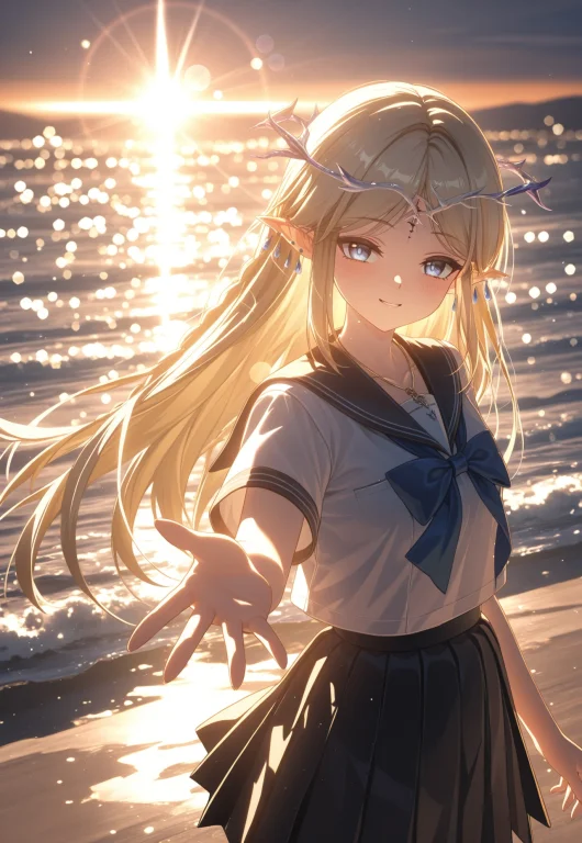 1girl, Solo, Ccartethyia, Blue Eyes, Grey Pupils, Blonde Hai...