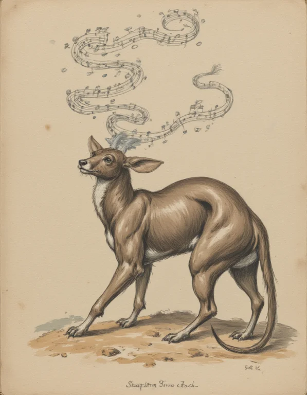 Classical Animal Sketch Mode, Soft, Muted Lighting With Eart...