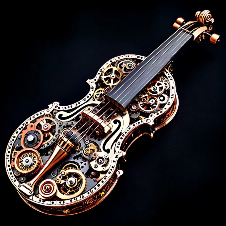 Masterpiece, Best Quality, A Classic Violin Made Completely...