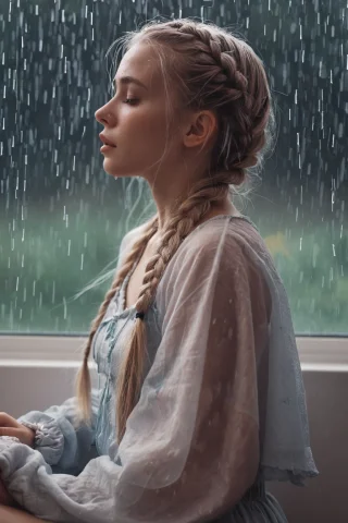 Single Braid,loraethereal Aeolian0.0,woman Asdxohnxs. Ethere... — SDXL AI Prompt: single braid,,woman asdxohnxs. ethereal fantasy, ,asdxohnxs. rain aesthetic,cozy...