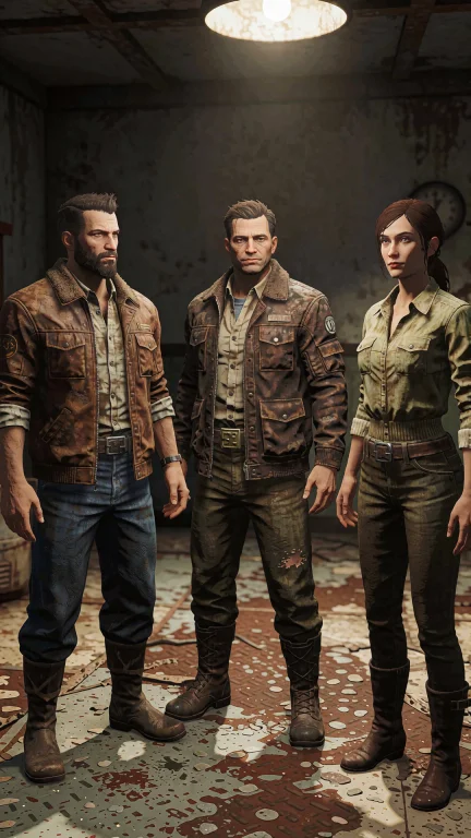 Videogame Screenshot A Group Of People Standing In A Room ,...