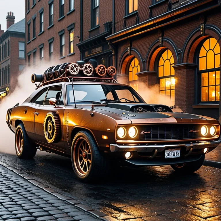 A 6-door Armored Muscle Car Inspired By A 1969 Dodge Charger...