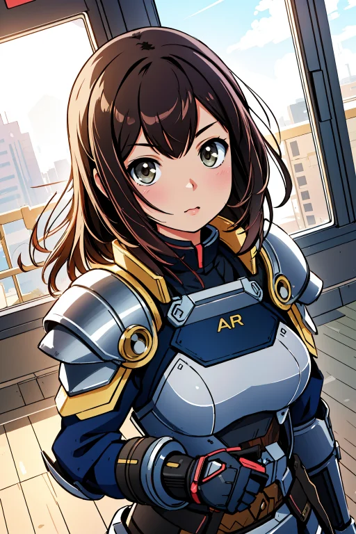 1girl, Lorahagayuiv20.8, Anime, Armored Vehicle, Sunny, Shal...