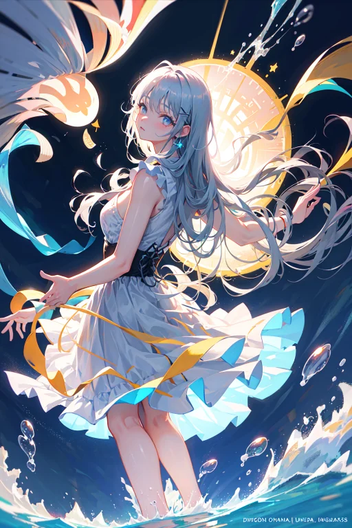 1girl, Solo, Dynamic Angle, Dynamic Hair, Dynamic Pose, Mast...