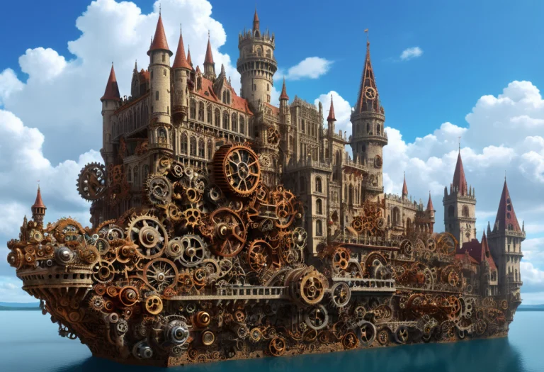 Made Of Gears, Drawn To The Castles That Float In The Sky Le...