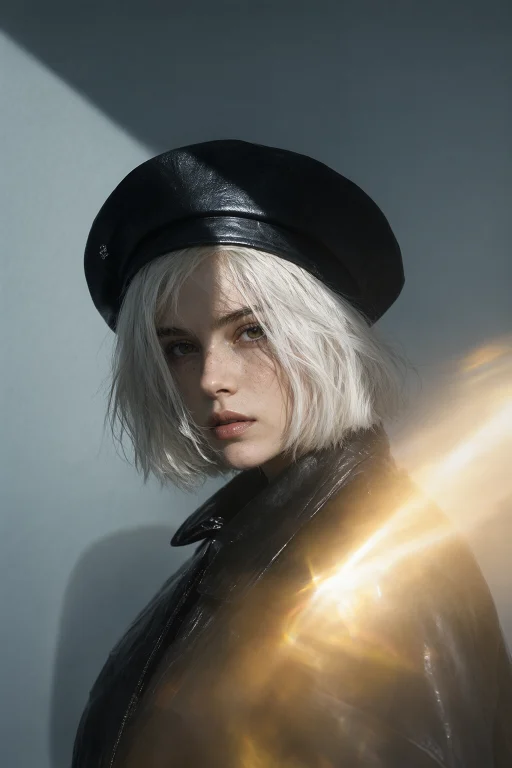 Highleveldescriptioncinematic Fashion Portrait Of A Young Ca...