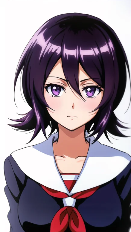 Best Quality, 1girl, Solo, Rukia, Bleach Anime, Portrait, Sc...