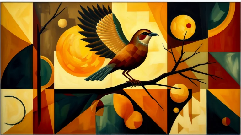 An Original Abstract Painting. Geometric Shapes. Advanced Ar...
