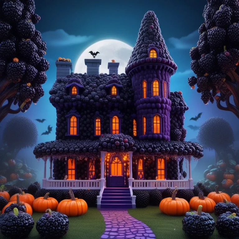 Blackberryworld Haunted Mansion, Stylized 3d, Entire Victori...