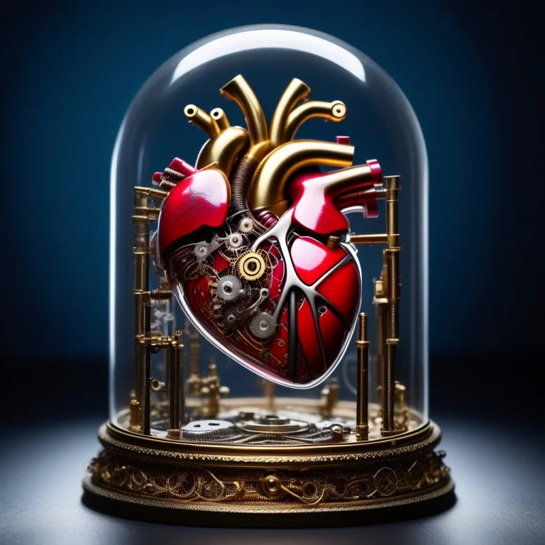 A Human Heart Completely Made Of Delicate Clockwork Parts, R...
