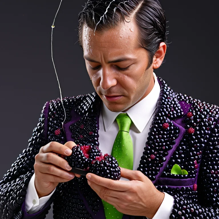 A Stressed 2000s Corporate Businessman In A Suit Intensely T...