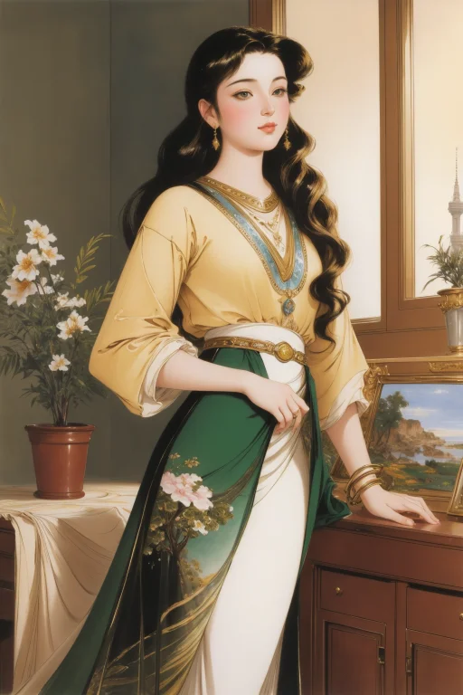 1girl, Lorabaibohua0.8, Designed By Donato Giancola1.2 , Mun...