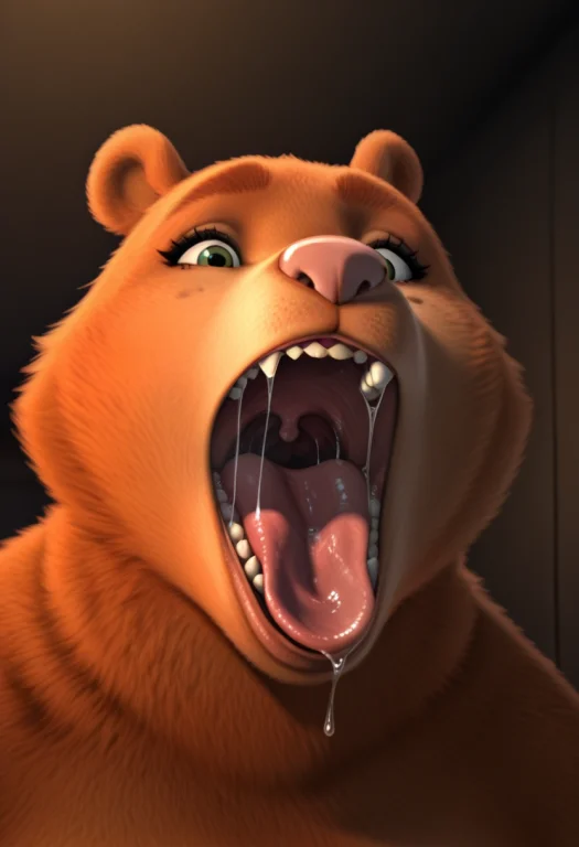 Ursaos3, Solo, 1girl, Semi-anthro, Furry, Bear, Brown Fur, G...