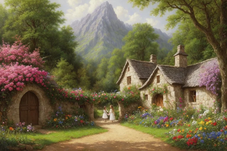 Hobbits Village In Shire, Underground Houses Near A Beautifu...