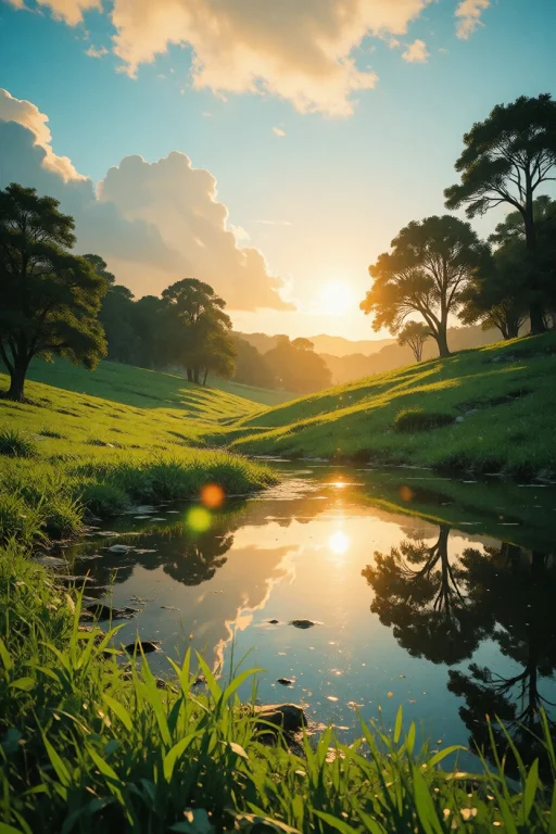 Nature, A Breathtaking Wide-angle Landscape Photograph Of Lu...