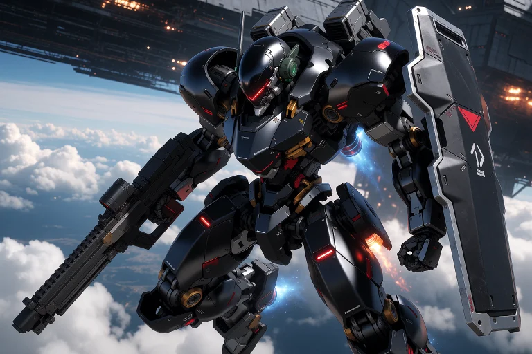 Mecha Vanguard, Curved Armor And Concealed Joint Constructio...