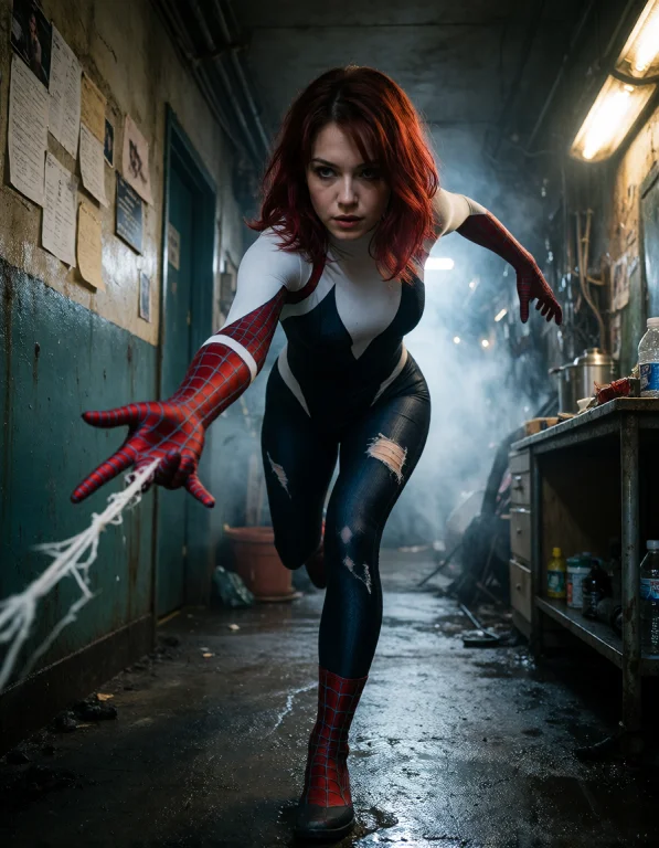 Create A Photorealistic Scene Centered On An Adult Gwen Stac...