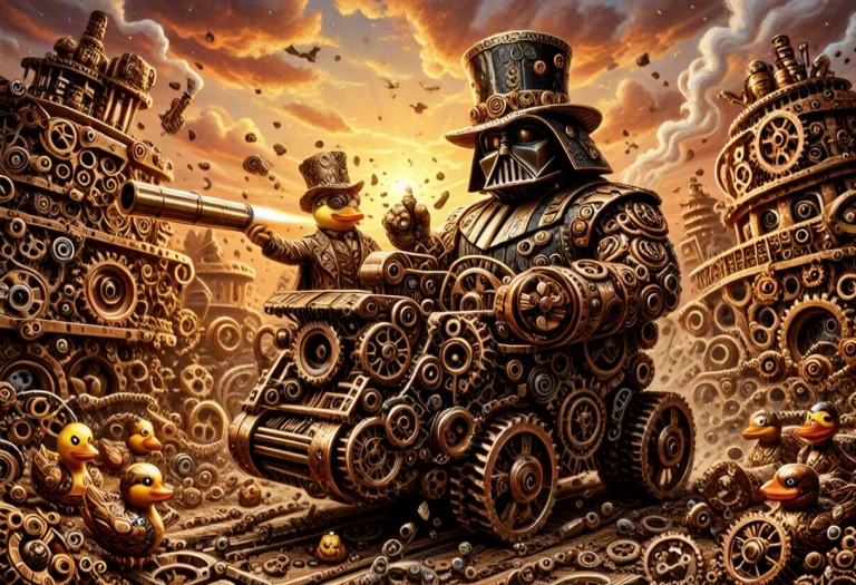 Lazypos, Chaos Scene, Tank Made Of Gears, Tank Tracks Made O...