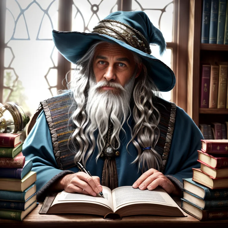 Award Winning Waist Up Photo Of A Rugged Fantasy Wizard, 8k,...