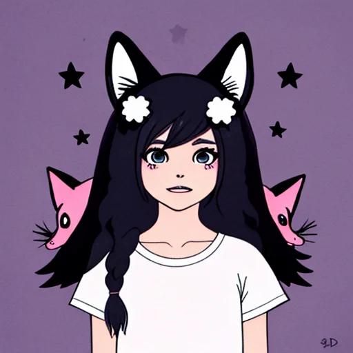 1girl, Wolf Ears,