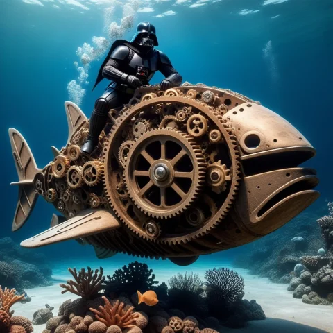 Masterpiece, Best Quality, Absurdres, Vader Sitting On A Und... — SDXL AI Prompt: masterpiece, best quality, absurdres, Vader sitting on a underwater toiletmade o...