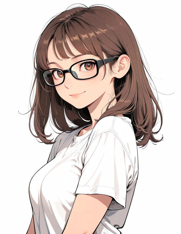 Masterpiece, Best Quality, Score9, A Girl With Brown Hair An...
