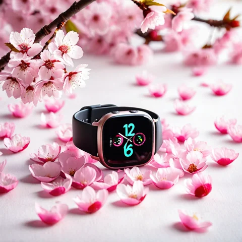 Loratech3cherryblossomv10.80, Techcherryblossom, A Smartwatc... — SDXL AI Prompt: , techcherryblossom, a smartwatch surrounded by soft pink cherry blossom petals,...