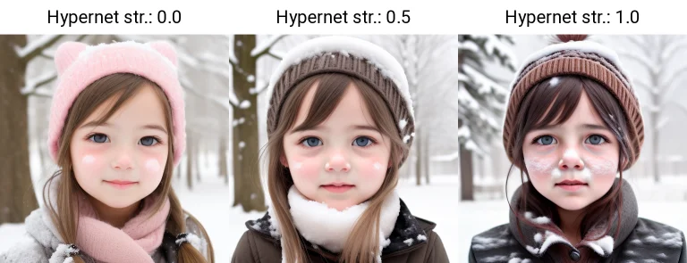A Portrait Of A Girl In Snow, Blush Face