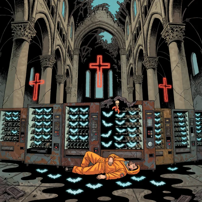 Abunholycomicv01k2. Wide Architectural Interior Of A Vast Ru...