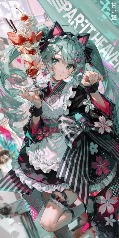 Fujichoko Style, A Vibrant Modern Anime Illustration Rendere...