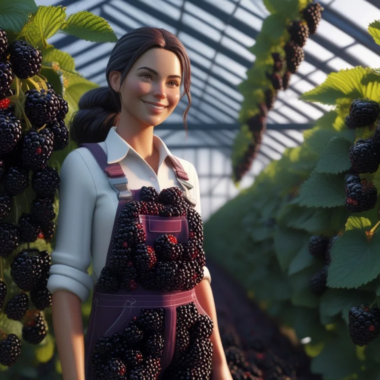 Blackberryworld Greenhouse, Stylized 3d, Attractive Young Wo...