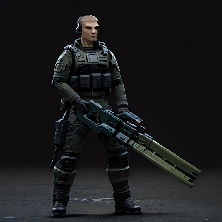 Hydmach,machine Gun, No Human,green Weapon,