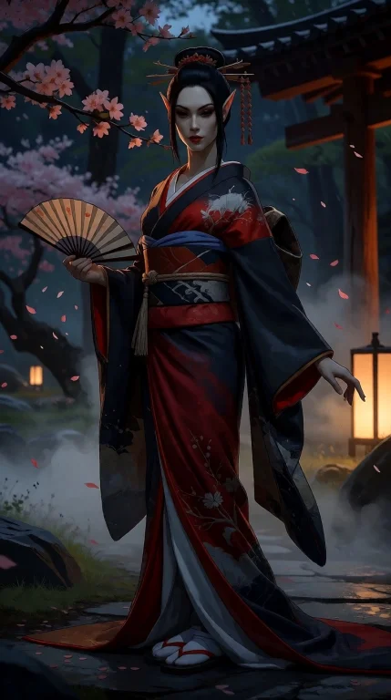 Jaethalpfkm, Long Pointed Ears, Long Straight Dark Hair, Pal...